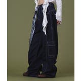 バンダナ付きリジットワイドデニム | WEGO【WOMEN】 | 詳細画像4