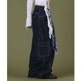 バンダナ付きリジットワイドデニム | WEGO【WOMEN】 | 詳細画像6