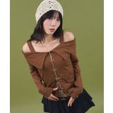 オフショルスタッズデザイントップ | WEGO【WOMEN】 | 詳細画像1 