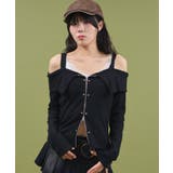 オフショルスタッズデザイントップ | WEGO【WOMEN】 | 詳細画像8 
