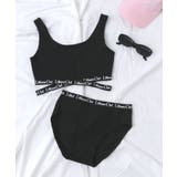 ブラック | Liliane Ciel クロスロゴ | WEGO【WOMEN】