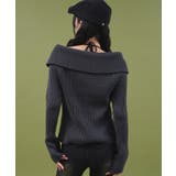 オフショルダブルジップニット | WEGO【WOMEN】 | 詳細画像8