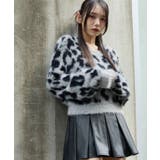 グレー | レオパードシャギーショートニット | WEGO【WOMEN】