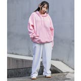 エンボスステッチロゴプルパーカー | WEGO【MEN】 | 詳細画像2 