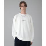 ホワイト | アクセ付きフォトグラフィックプルオーバー | WEGO【MEN】
