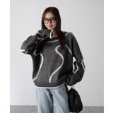 113 | ニュアンスライン配色プルオーバー | WEGO【WOMEN】