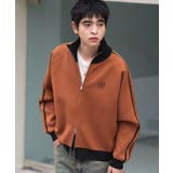 オレンジ | ライントラックニットジャケット | WEGO【MEN】