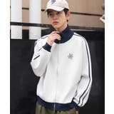 ホワイト | ライントラックニットジャケット | WEGO【MEN】