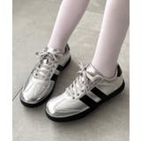 シルバー | 2ラインローカットスニーカー | WEGO【WOMEN】