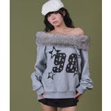 ファーオフショルダースターロゴプルオーバー | WEGO【WOMEN】 | 詳細画像1 