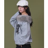 ファーオフショルダースターロゴプルオーバー | WEGO【WOMEN】 | 詳細画像4 