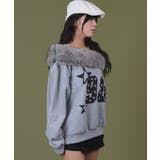 ファーオフショルダースターロゴプルオーバー | WEGO【WOMEN】 | 詳細画像6 