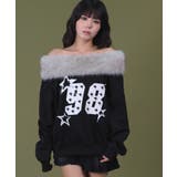 ファーオフショルダースターロゴプルオーバー | WEGO【WOMEN】 | 詳細画像10 