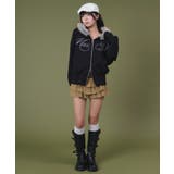 ラインストーンロゴファ-ジップーパーカー | WEGO【WOMEN】 | 詳細画像2 