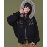 ラインストーンロゴファ-ジップーパーカー | WEGO【WOMEN】 | 詳細画像7 
