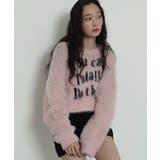 ロゴシャギーショートニット | WEGO【WOMEN】 | 詳細画像1 