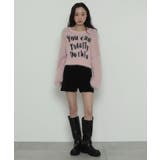 ロゴシャギーショートニット | WEGO【WOMEN】 | 詳細画像2 