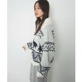 雪柄ダブルジップニット | WEGO【WOMEN】 | 詳細画像11 