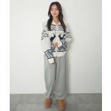雪柄ダブルジップニット | WEGO【WOMEN】 | 詳細画像14 
