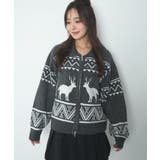 雪柄ダブルジップニット | WEGO【WOMEN】 | 詳細画像16 