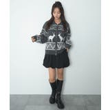雪柄ダブルジップニット | WEGO【WOMEN】 | 詳細画像18 