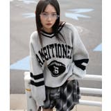 114 | フラッフィーVネックニットBIGプルオーバー | WEGO【WOMEN】