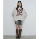 フラッフィーグラフィックニットBIGプルオーバー | WEGO【WOMEN】 | 詳細画像2 