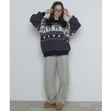 フラッフィーグラフィックニットBIGプルオーバー | WEGO【WOMEN】 | 詳細画像37 