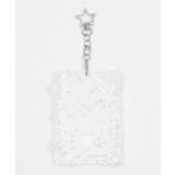 ホワイト | キラキラスターカードホルダーキーホルダー | WEGO【WOMEN】