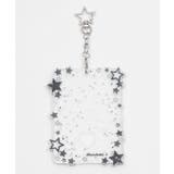 ブラック | キラキラスターカードホルダーキーホルダー | WEGO【WOMEN】