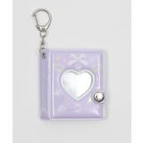 ライトパープル | リボンハートIDフォトアルバムキーホルダー | WEGO【WOMEN】
