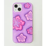 柄1 | ハイビスカスiphoneケース(パープル) | WEGO【WOMEN】