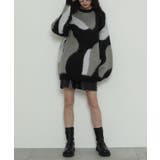 シャギーパターンニットBIGプルオーバー | WEGO【WOMEN】 | 詳細画像4 