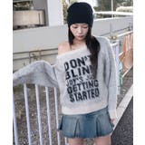 シャギー2WAYグラフィックワンショルニット | WEGO【WOMEN】 | 詳細画像7 