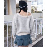シャギー2WAYグラフィックワンショルニット | WEGO【WOMEN】 | 詳細画像10 