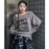 シャギー2WAYグラフィックワンショルニット | WEGO【WOMEN】 | 詳細画像13 