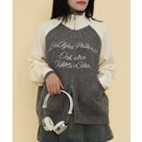 グレー | バイカラーニットトラックジャケット | WEGO【WOMEN】