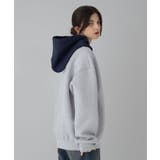 ワンポイントバイカラープルパーカー | WEGO【MEN】 | 詳細画像51 