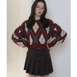 アーガイルニットプルオーバー | WEGO【WOMEN】 | 詳細画像7 