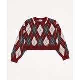 アーガイルニットプルオーバー | WEGO【WOMEN】 | 詳細画像16 