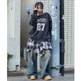 裏起毛2WAYグラフィックワンショルBIGスウェット | WEGO【WOMEN】 | 詳細画像2