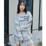 裏起毛2WAYグラフィックワンショルBIGスウェット | WEGO【WOMEN】 | 詳細画像22