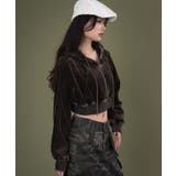 ベロア2ラインジップパーカー | WEGO【WOMEN】 | 詳細画像5 
