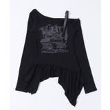 ブラック | ショルダーベルトイレヘムトップ | WEGO【WOMEN】