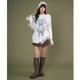 ダメージバタフライフリンジニット | WEGO【WOMEN】 | 詳細画像2 