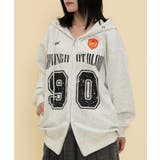 ライトグレー | ユニフォームロゴZIPパーカー | WEGO【WOMEN】