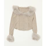 ファーデザインジップニット | WEGO【WOMEN】 | 詳細画像19 