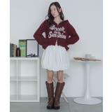 フラッフィーグラフィックジャガードニットZIPパーカー | WEGO【WOMEN】 | 詳細画像2 