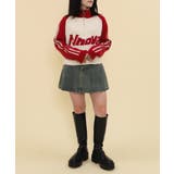 ハーフジップロゴラグランニットプルオーバー | WEGO【WOMEN】 | 詳細画像2 