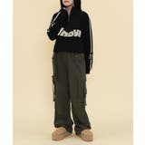 ハーフジップロゴラグランニットプルオーバー | WEGO【WOMEN】 | 詳細画像3 